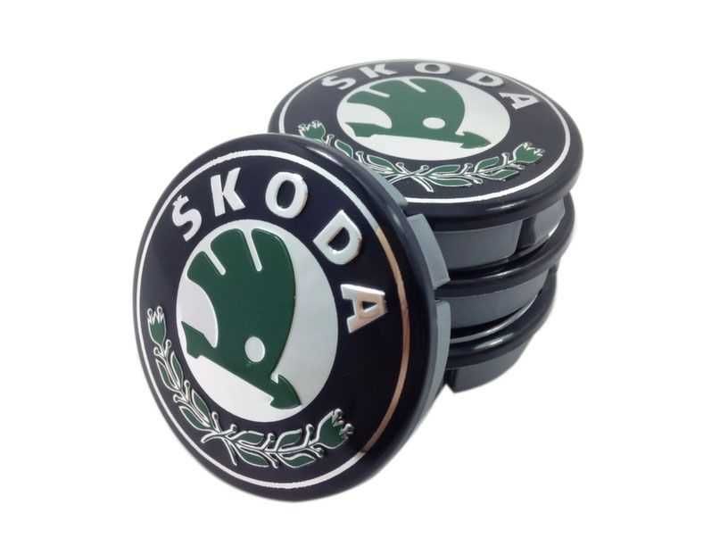 4 бр Метални Капачки за джанти  VW SKODA SEAT 60/55мм 4бр. Сеат Шкода