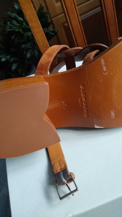 Велурени сандали CLERGERIE PARIS, номер 37.5, нови