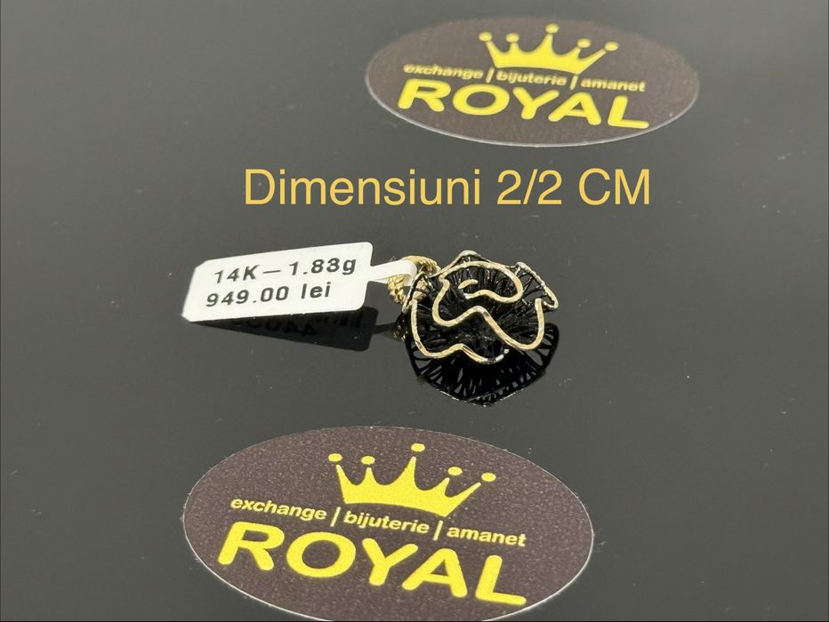 Bijuteria ROYAL : Pandantiv AUR 14K / 1.83 GR