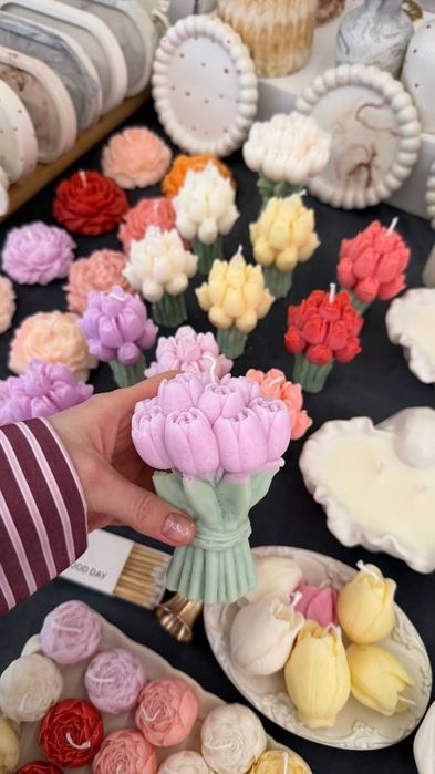 8 марта свечи ручной работы