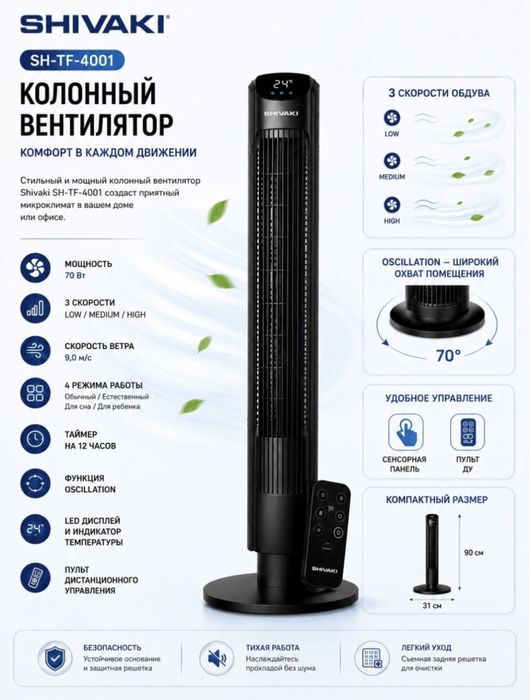 Вентиляторы Sh-TF-4001