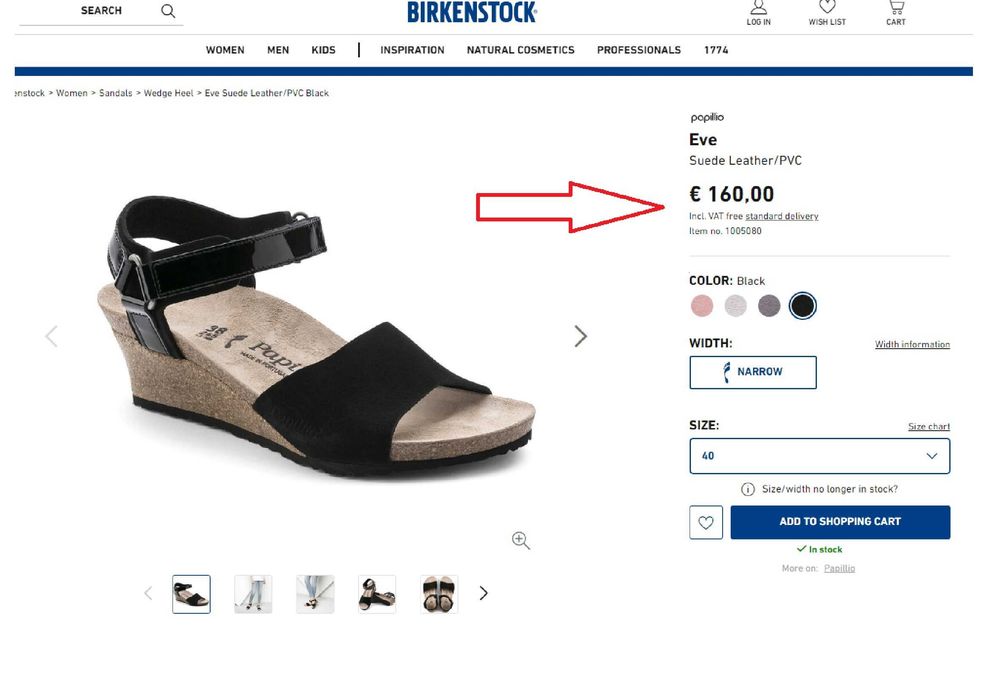 НОВИ сандали Papillio Eve на Birkenstock, № 40