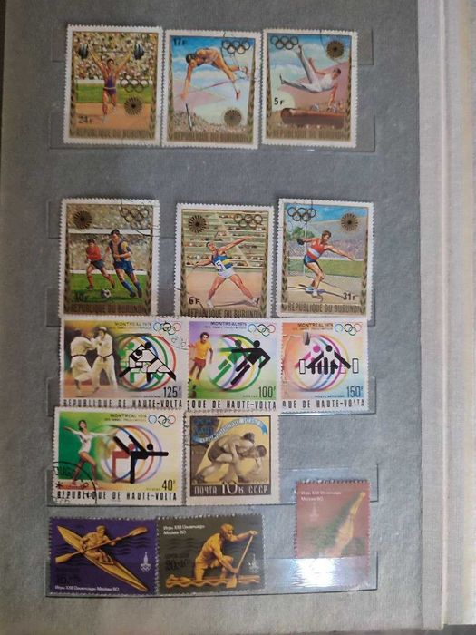 МАРКИ почтовые с тематикой "СПОРТ"