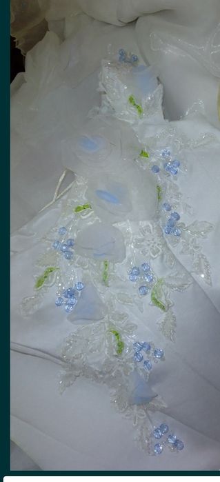 Свадебное платье р46-50 обмен либо продажа