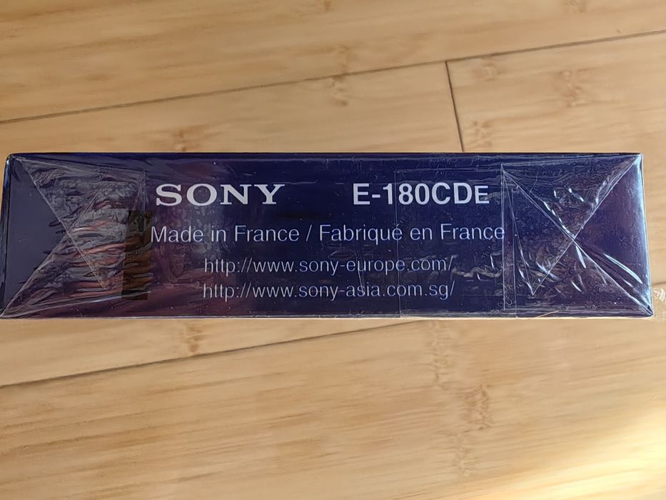 Casete VHS  SONY 180 minute