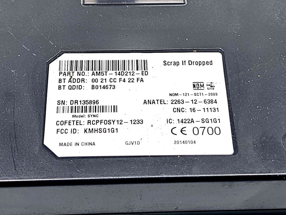 Modul bluetooth  Ford Focus 3 [Fabr 2010-2018] AM5T-14D212-ED