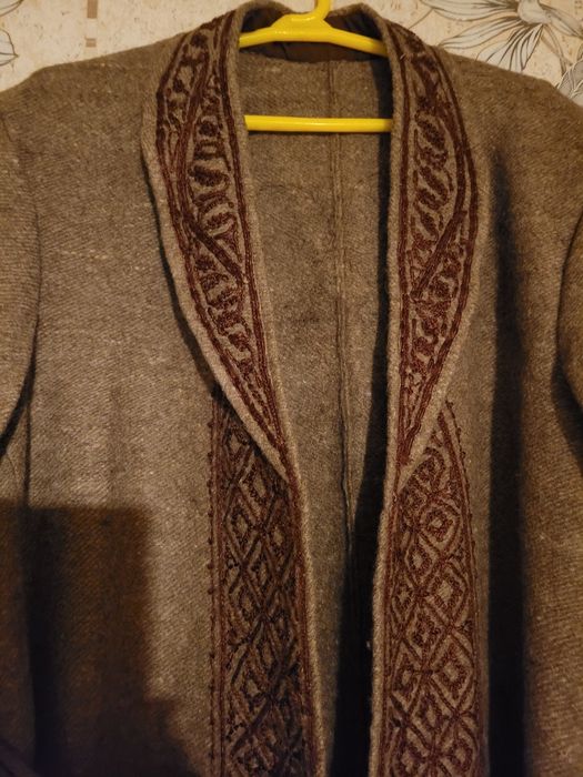 Пальто чуги, чистая овечья шерсть