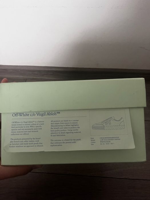 Off white vulcanized low canvas