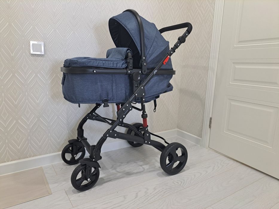 Коляска-трансформер Alba Classic(Jeans Blue)
