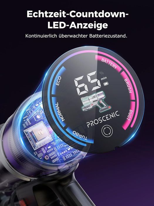 Proscenic P16 Безжична вертикална прахосмукачка 550W