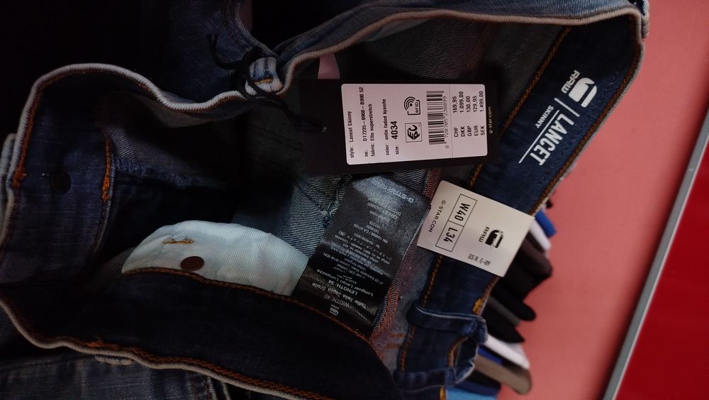 Оригинални дънки G-Star Raw Lancet Skinny W38 , W40 нови мъжки