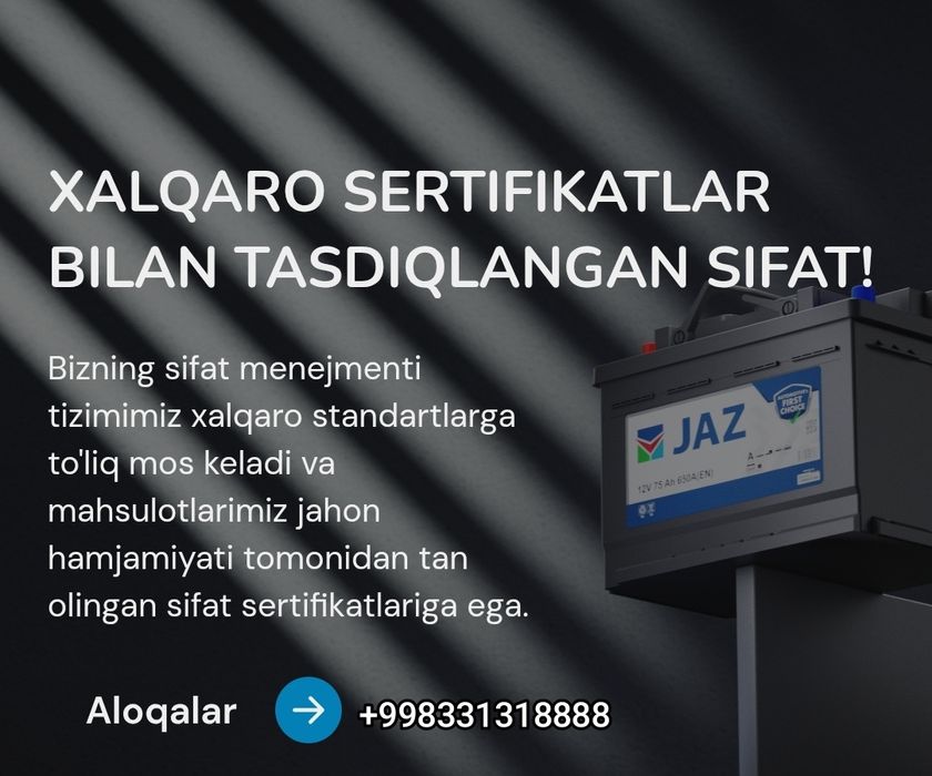 JIZZAX Akumlyator Zavodi!