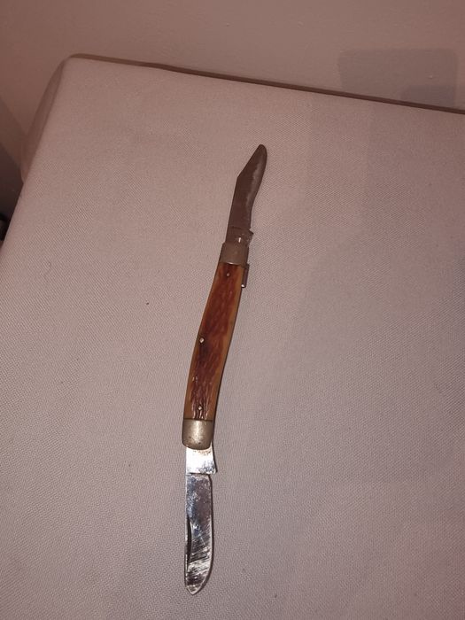 Briceag Rostfrei Inox Solingen cu maner din corn de cerb, vintage cole