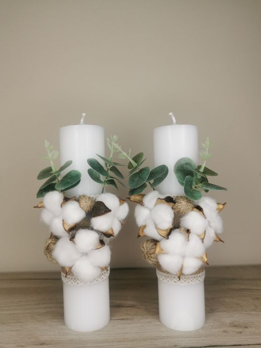 Lumanare botez. Carafa botez. Cutie pentru par