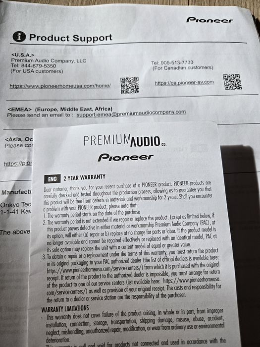 Pioneer VSX-935 (7.2) 8K, HDMI® 2.1  Dolby Atmos – Като нов!
