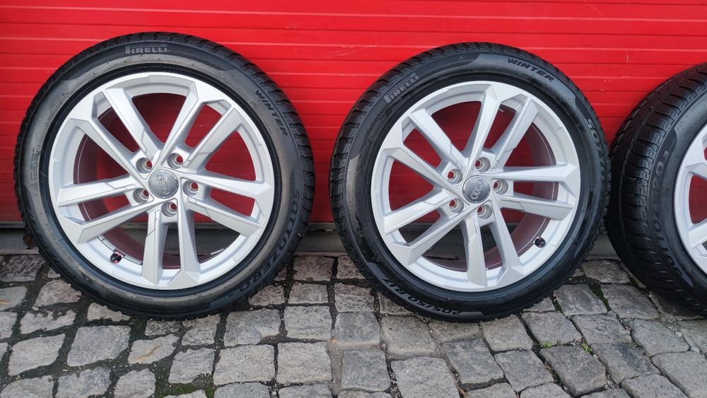 Оригинални джанти за Ауди 17 5 112 зимни гуми 205 50 17 Pirelli