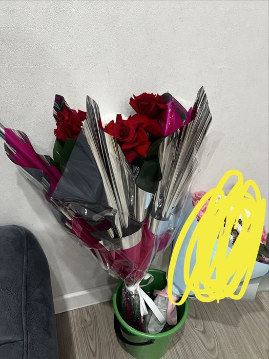 Букет цветы метровые