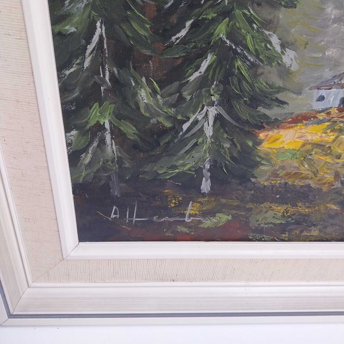 НАЙ ДОБРАТА ОФЕРТА Картина масло пейзаж сигнирана