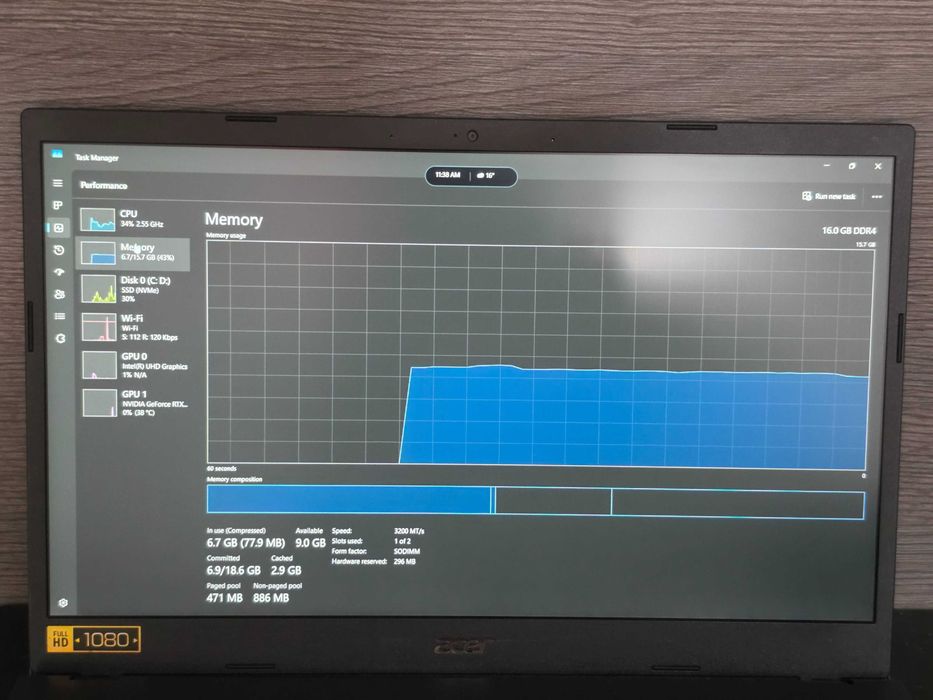 Acer Aspire 7 | i5-12450H | RTX 2050 4GB | 16GB RAM | 512GB SSD
