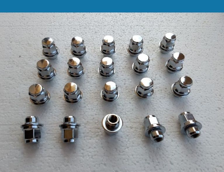 Piulițe Nissan  cu șaibă plata  și guler de centrare M12 x 1.25