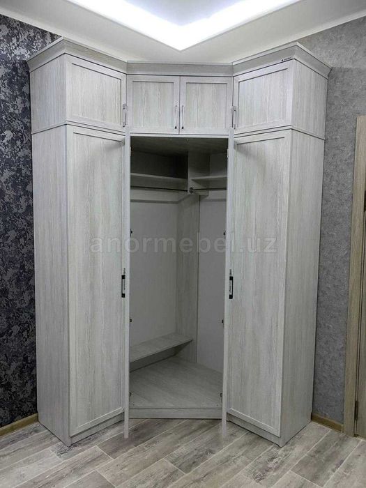 Угловой шкаф с антресолью HUMO 140