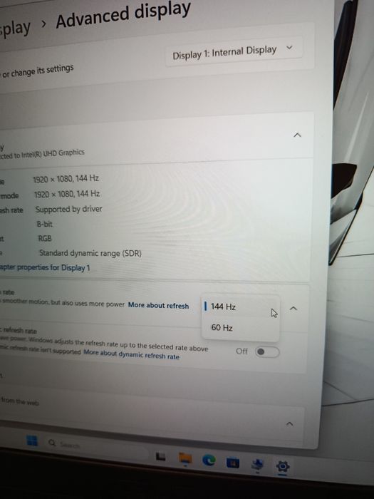 Laptop RTX 3050  cu i5  12450H 16GB DDR5  Display 144Hz