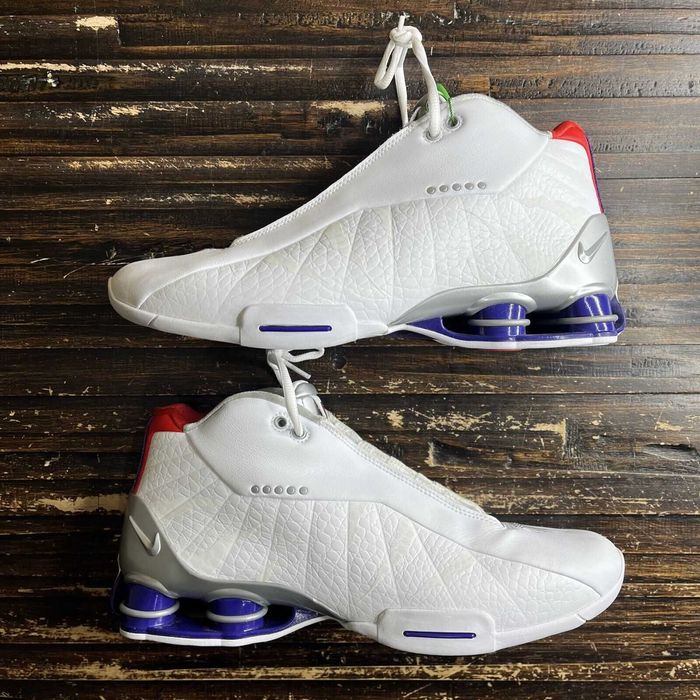 NIKE SHOX BB4 White/Metallic Silver US MEN SZ 11