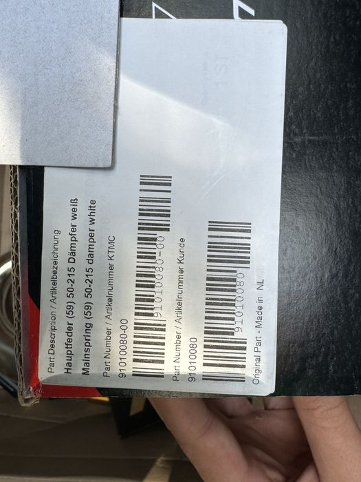 Internale KTM 85SX Andreani-OHLINS