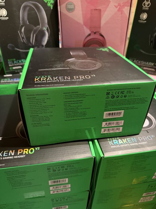 Căști gaming Razer Kraken Pro V2 (Negru/Alb/Roz) și BlackShark V2 X