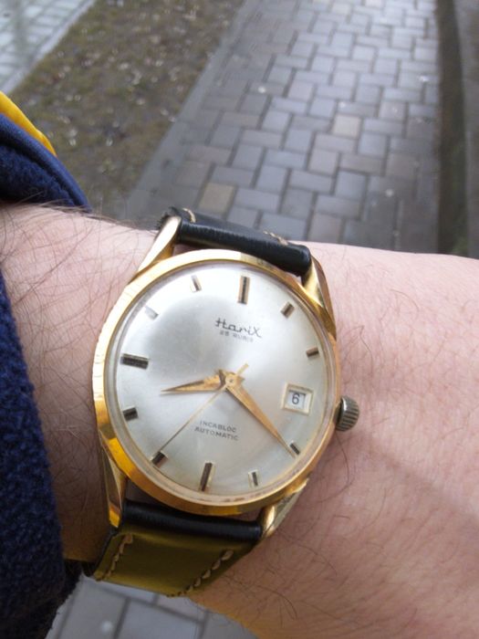 Ceas rar automatic Hanix placat cu aur