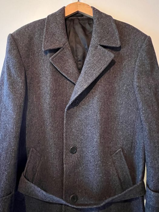 Вълнено мъжко палто