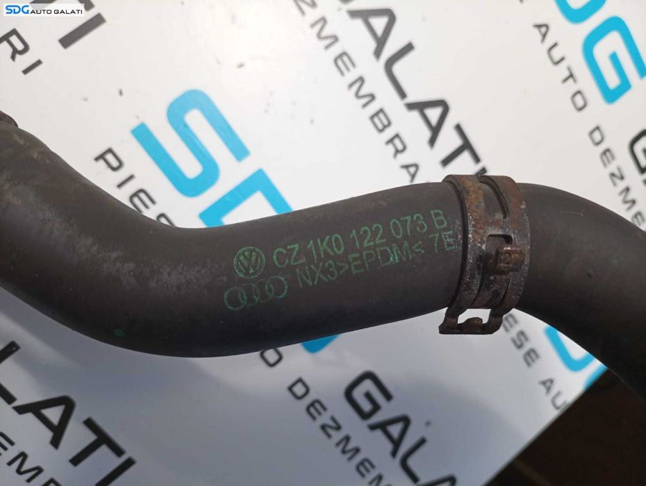Conducta Furtun Racire Lichid Apa Antigel Motor Volkswagen Golf Plus 1.6 FSI BSE BSF CCSA CHGA CMXA 2004 - 2014 Cod 1K0122073B 06A121065DP [2875]