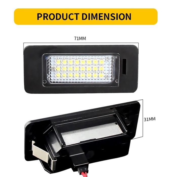 Lampi LED numar Audi A1 A4 B8 A5 A6 A7 Q5 TT