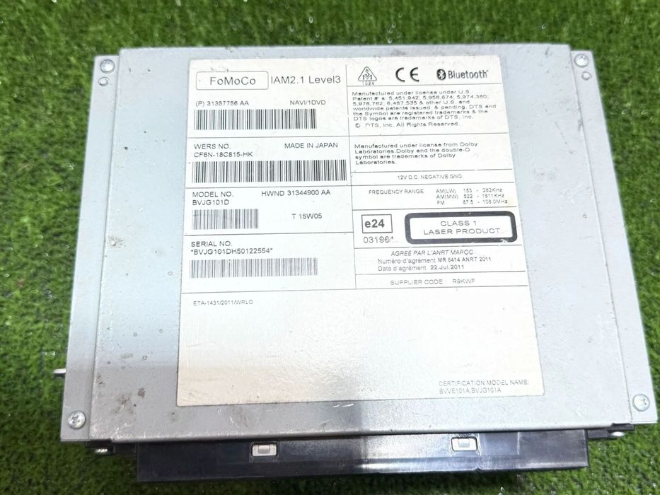 SISTEM AUDIO / RADIO CD LAND ROVER FREELANDER II 2009 2.2 DIESEL DW12 COD OEM CF6N-18C815-HK / 31344900AA / BREAK 2006-2014