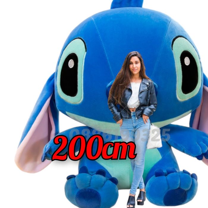 Огромен Гигантски Плюшен Стич 200см Lilo Stitch Голям плюшен Стич