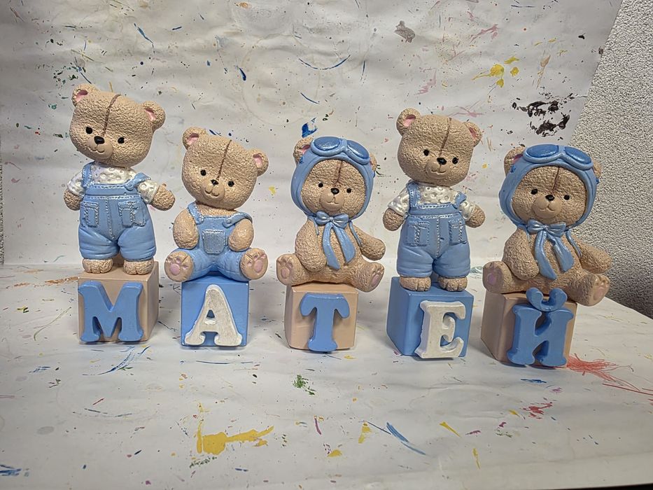 Комплект кубчета с име и лампа