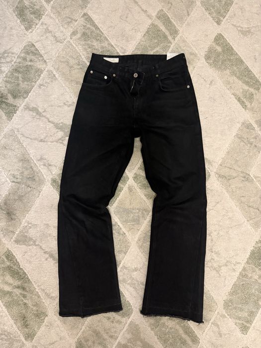 blugi flare, culoare negru