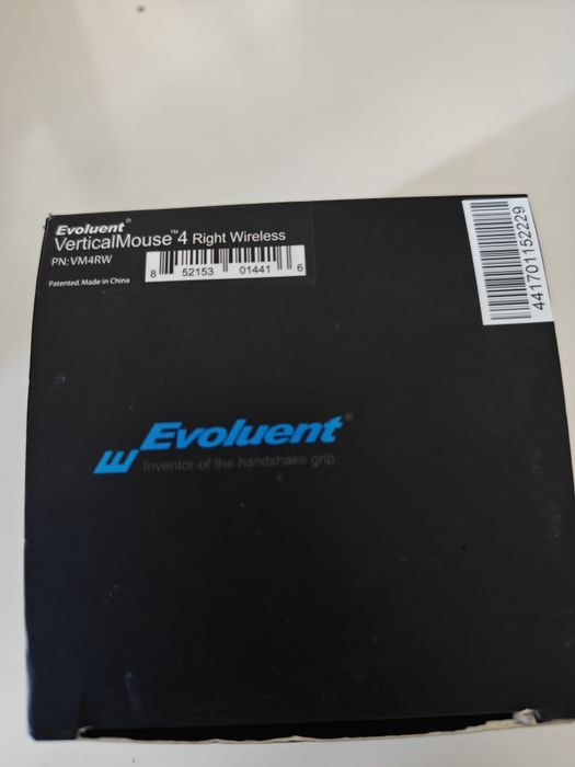 Mouse Evoluent Vertical Mouse 4 Right VM4RW, Optic, Bluetooth, Wireless, 2800 DPI, 7 butoane, Negru-Albastru