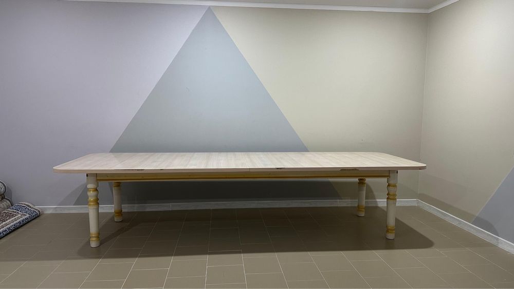 Стол трансформер со скатертью