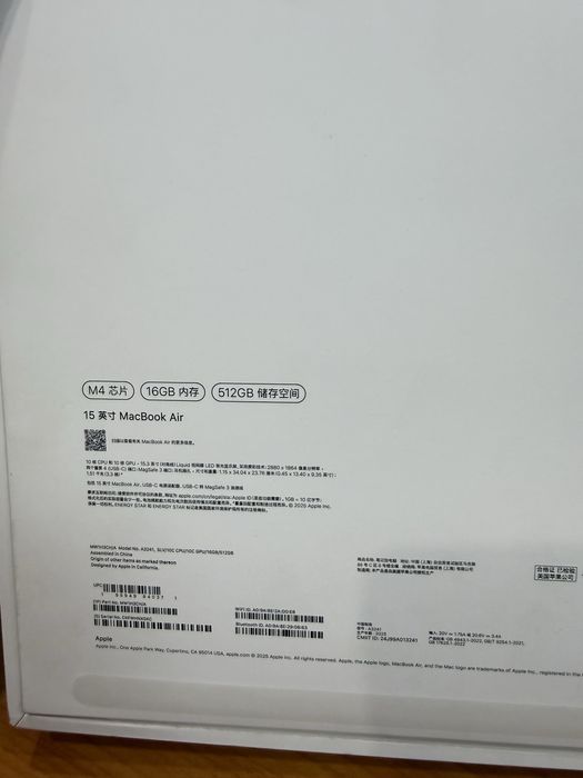Macbook air m4 15
