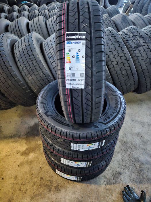 4 Нови бусови всесезонни гуми 215/65R16C Goodyear Cargo 4Seasons 109H