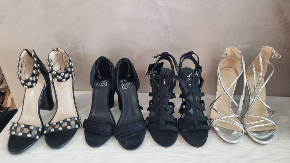 Дамски сандали на ток 35 номер