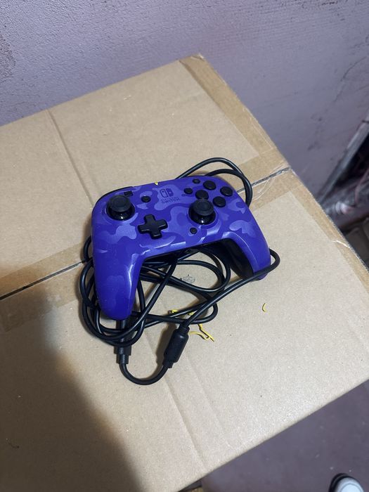 Controller Face Off Deluxe Controller Audio Camo Purple Nintendo Switch
