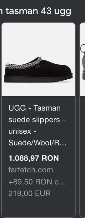 Papuci Ugg Tasman, originali 100%!