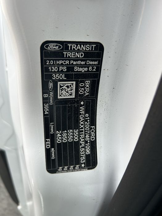 Ford Transit 2023, 20.000 km tva deductibil