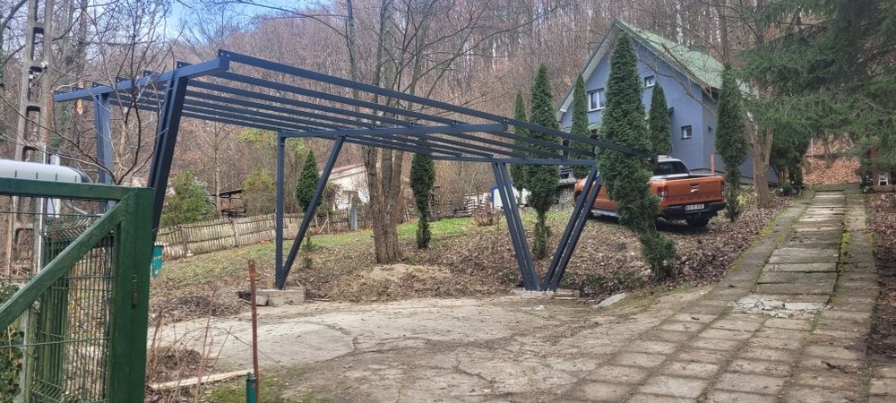 Carport, pergola auto, structura panouri fotovoltaice ,solare