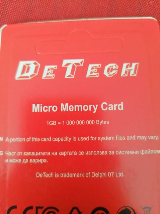 Micro Sd Hc Kingston 16gb клас 10 с адаптер