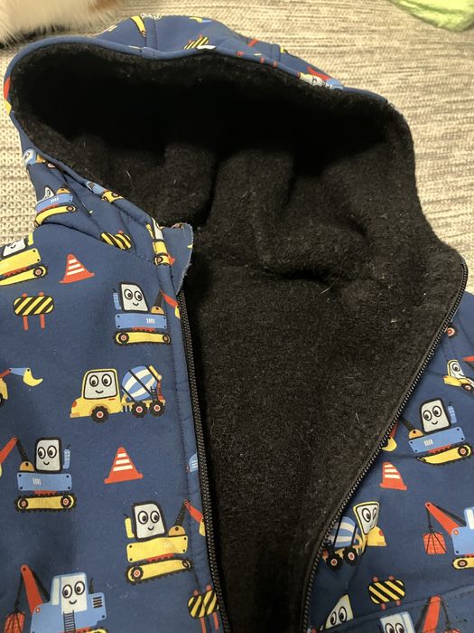 Geaca softshell dublata cu lana