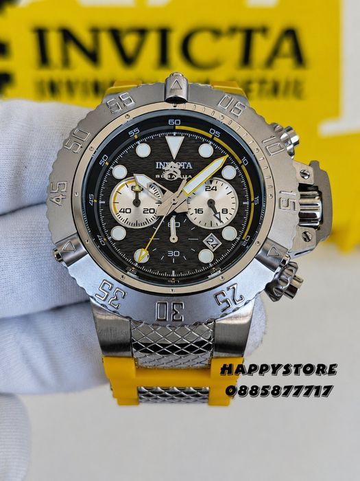 INVICTA SUBAQUA Yellow 50 mm, Инвикта нов мъжки часовник