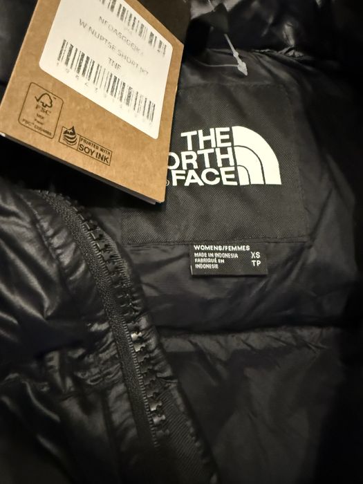 The North Face cropped pufffer яке